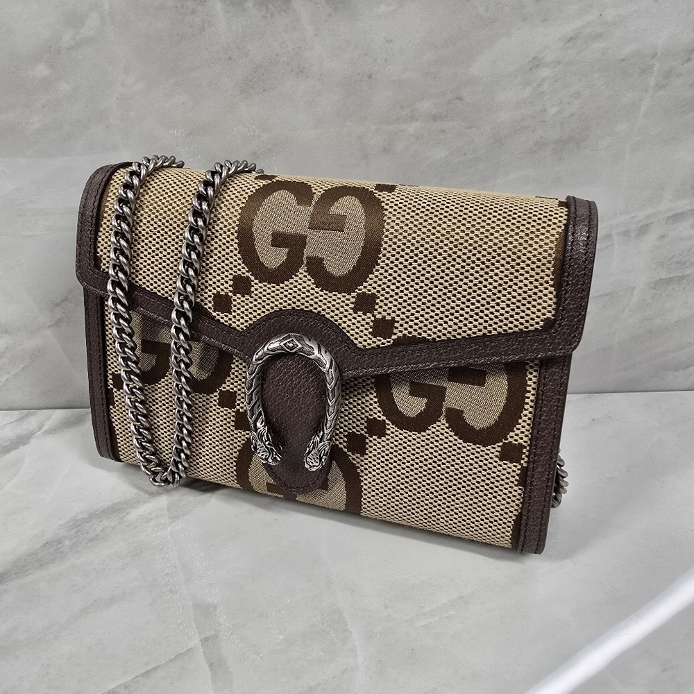 Gucci Jumbo GG Dionysus Chain Shoulder Bag